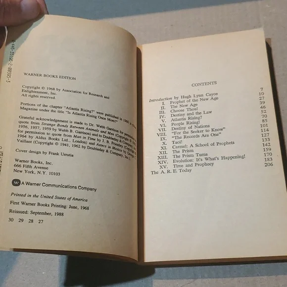 2/$8 🔮 Edgar Cayce On Prophecy paperback book 📚 - Picture 6 of 10